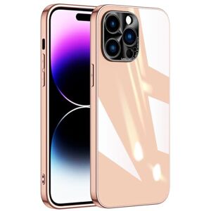 FZYUYU Coque de protection pour iPhone 15 Pro Max/15 Plus/15 Pro/15, en verre trempé, protection d'objectif Fine Anti-rayures Rose 15