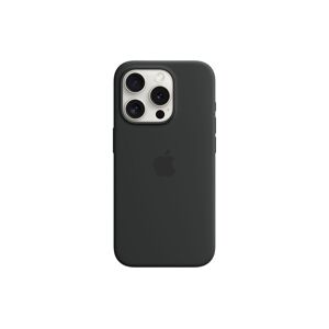 Apple Smartphone Silikon Case mit MagSafe, iPhone 15 Pro, Schwarz Schwarz Größe