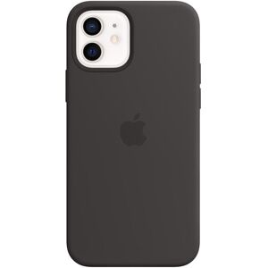 Apple Smartphone Silikon Case mit MagSafe, iPhone 12 / 12 Pro, Schwarz Schwarz Größe