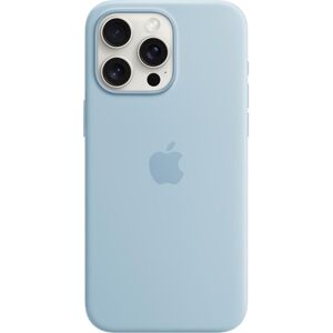 Apple Smartphone Silikon Case mit MagSafe, iPhone 15 Pro Max, Hellblau Hellblau Größe