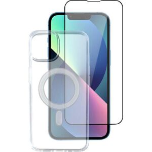 4smarts Smartphone-Hülle »4Smarts 360° Protection Set Mag Safe für iPhone 13« Transparent Größe