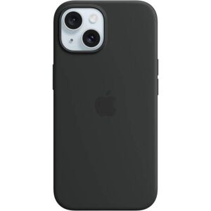 Handyhülle »Apple iPhone 15 Silikon Case mit MagSafe«, Apple iPhone 15,... schwarz Größe