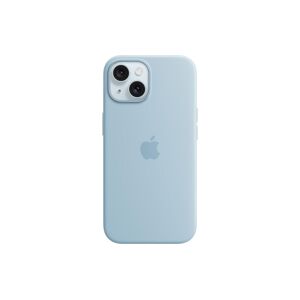 Apple Smartphone Silikon Case mit MagSafe, iPhone 15, Hellblau Hellblau Größe
