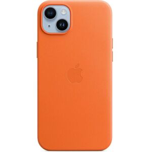 Apple Smartphone Leder Case mit MagSafe, iPhone 14 Plus, Orange Orange Größe