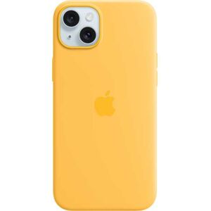 Handyhülle »Silicone Case mit MagSafe iPhone 15 Plus«, Apple iPhone 15... gelb Größe