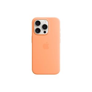 Handyhülle »Apple iPhone 15 Pro Silikon Case mit MagSafe«, Apple iPhone... Sorbet orange Größe