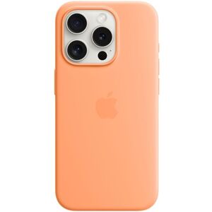 Apple Smartphone Silikon Case mit MagSafe, iPhone 15 Pro, Sorbet Orange Sorbet Orange Größe