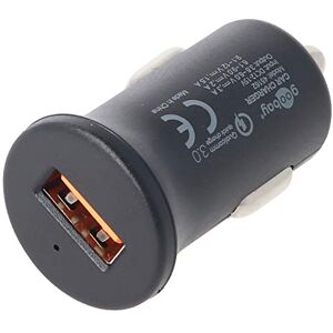 goobay 45162 Quick Charge USB Port Auto Ladegerät USB Zigarettenanzünder Adapter 12V / 24V Kfz Mini USB Adapter Auto Ladestecker Schnellladegerät 18W