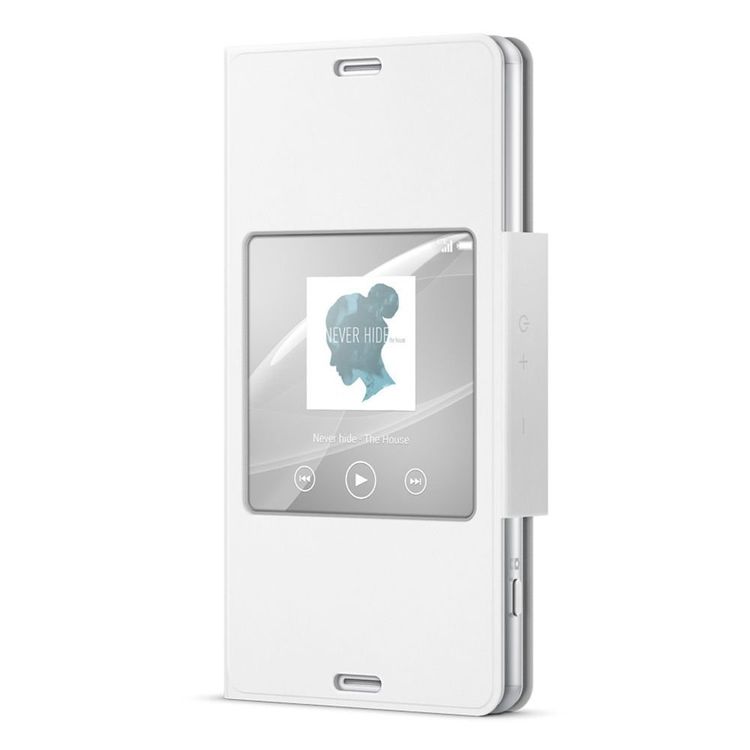 Sony SCR26 Style Cover mit Fenster weiss für Xperia Z3 Compact