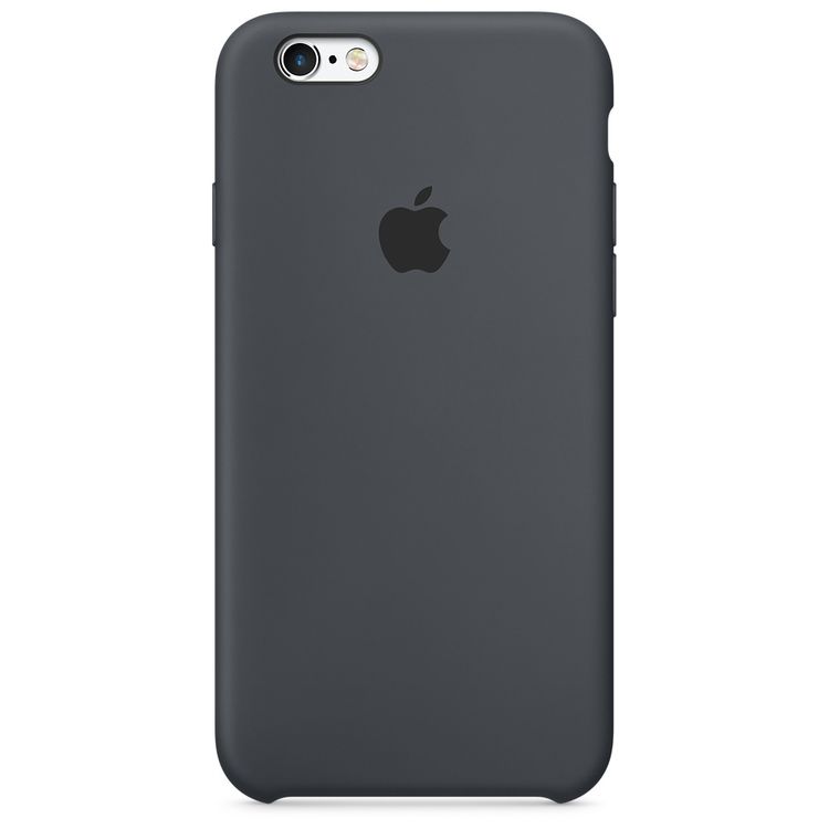 Apple Originalverpackt Apple MKY02ZM/A Silikon Cover Hülle für iPhone 6 6S anthrazit grau