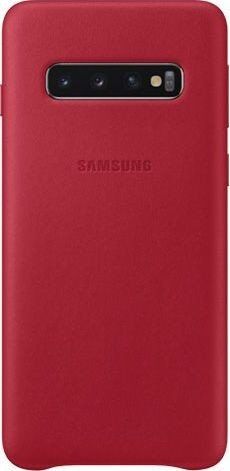 Samsung EF-VG973LREG Leder Cover für G973F Samsung Galaxy S10 - rot