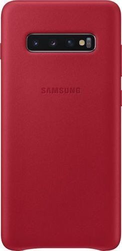 Samsung Leder Cover Hülle für G975F Samsung Galaxy S10+ - rot