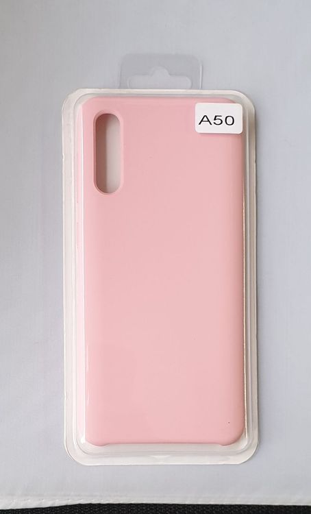 HTCOM Silikon Cover Hülle für Samsung A50 Pink