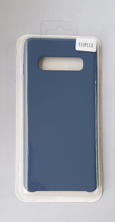 HTCOM Silikon Cover Hülle für Samsung G960 S10 Plus - Blau