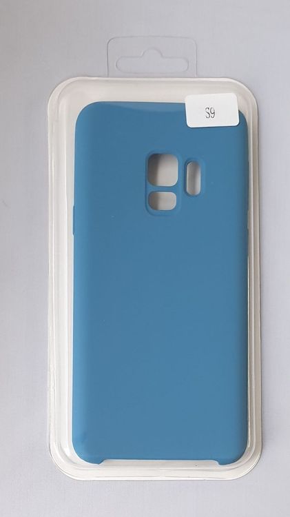HTCOM Silikon Cover Hülle für Samsung G960 S9 Blau