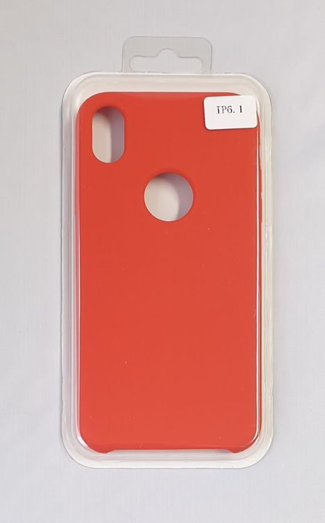 HTCOM Silikon Cover Hülle für iPhone XR (6.1) - rot