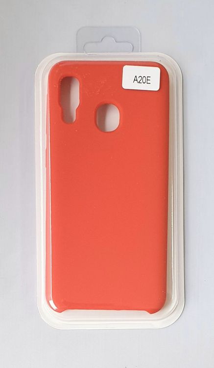 HTCOM Silikon Cover Hülle für Samsung A20e Rot