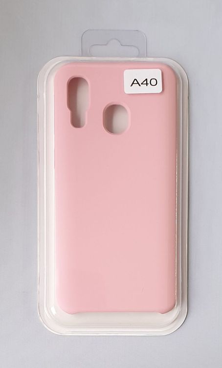 HTCOM Silikon Cover Hülle für Samsung A40 Pink