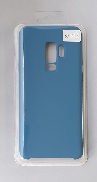 HTCOM Silikon Cover Hülle für Samsung G965 S9 Plus BLAU