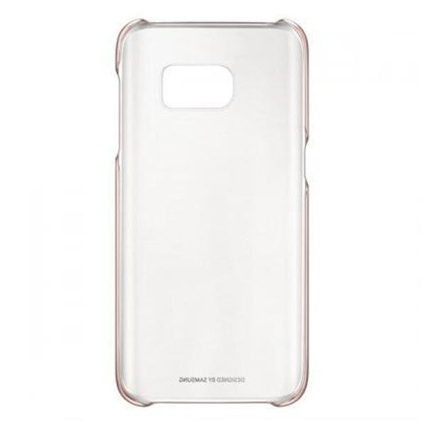 Samsung Clear Cover Hülle EF-QG930 für Galaxy S7 pink-gold