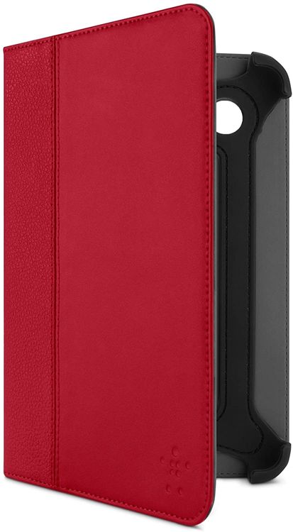 Belkin Cinema F8M388CWC02 Leder-Folio (geeignet für Samsung Galaxy Tab 17,8 cm (7 Zoll)) rot