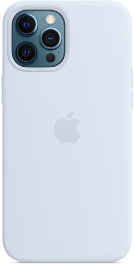 Apple MKTY3ZM/A Magsafe Silikon Mikrofaser Cover Hülle für iPhone 12 Pro Max - Himmelblau