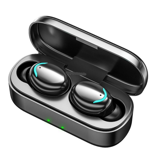 TWS F9Mini TWS Headset Kopfhörer Bluetooth Mini IPX4 Wasserdicht LED Anzeige - iOS, Android in schwarz