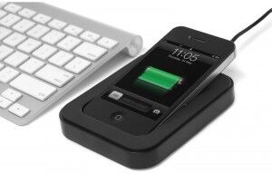 Bluelounge Saidoka Lightning Anti-Rutsch Ladestation iPhone 5/5S schwarz