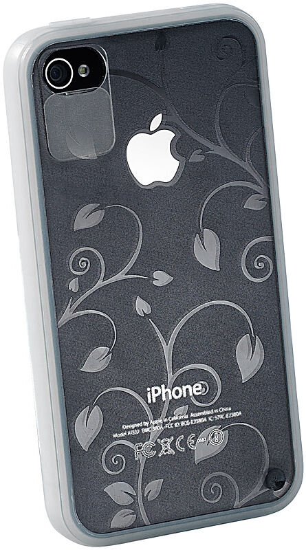 Xcase 2in1-Schutzcover mit Objektiv- & Anschluss-Schutz für iPhone 4/4s