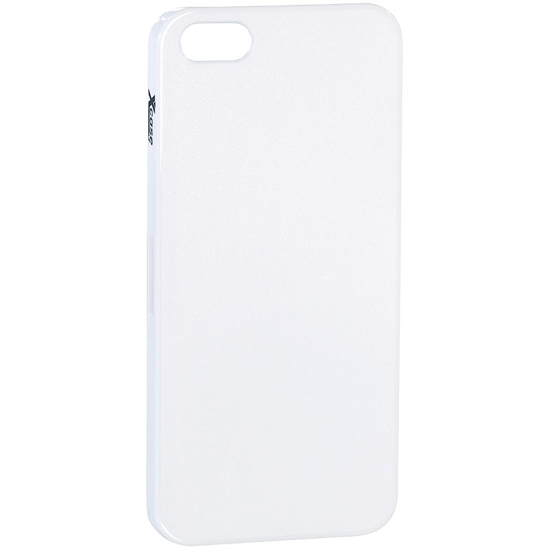 Xcase Ultradünnes Schutzcover für iPhone 5/5s/SE, weiß, 0,3 mm