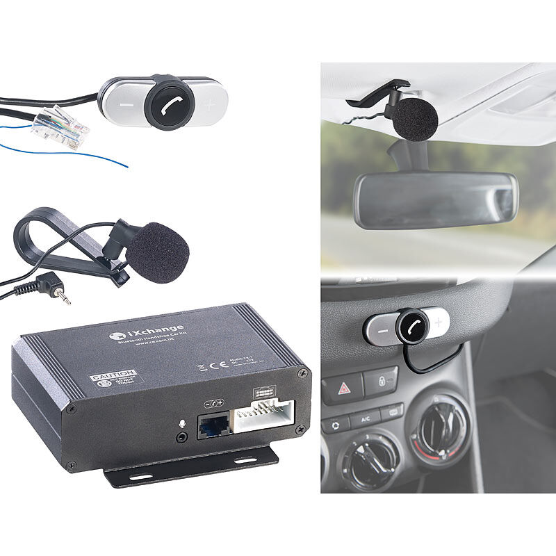 Callstel Autoradio-Freisprecher & Streaming-Empfänger, Bluetooth zum Nachrüsten