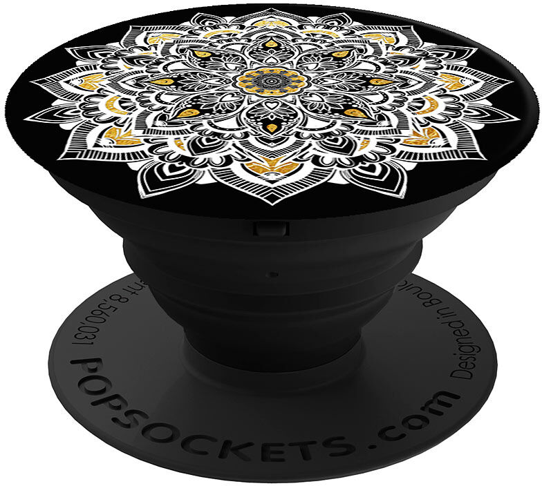 PopSockets Ausziehbarer Sockel und Griff für Smartphones und Tablets -Golden Lace