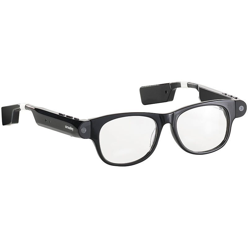 simvalley MOBILE Smart Glasses SG-101.bt mit Bluetooth und 720p HD