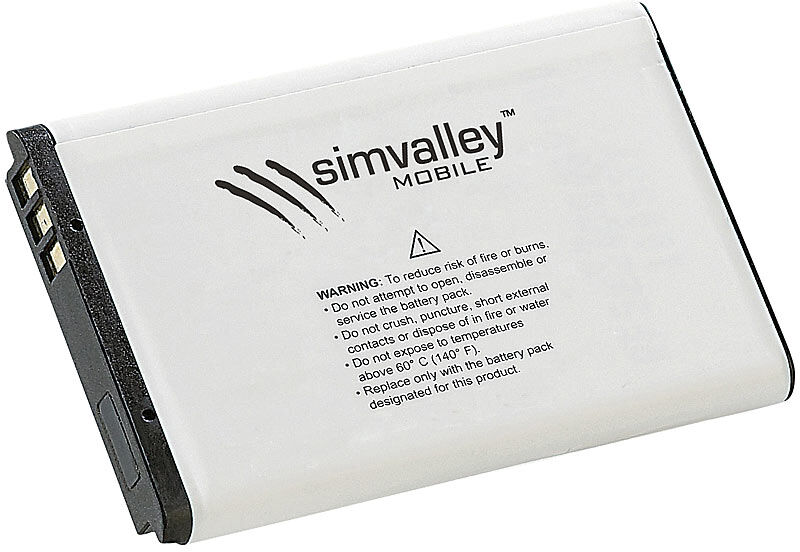 simvalley MOBILE Reserve-Akku für Handys XL-947, 900 mAh