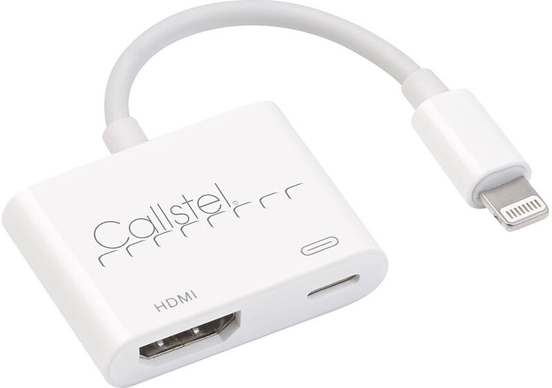 Callstel HDMI-Adapter für iPhone & iPad mit Lightning-Anschluss, Full HD