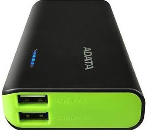 A-Data PT100 - PowerBank 10000mAh - Schwarz/Grün