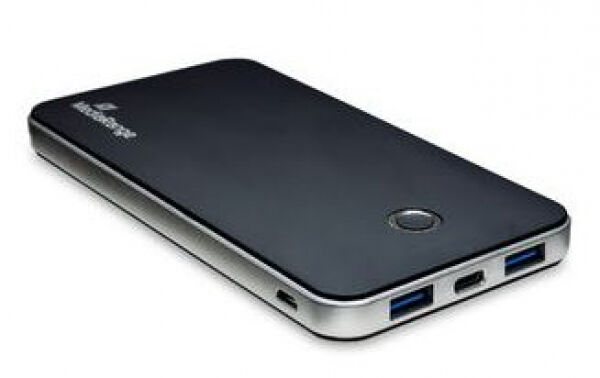 MediaRange Powerbank 10.000 mAh - Schwarz/Silber