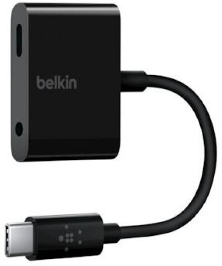 Belkin RockStar 3,5-mm-Klinken-Audio- und USB-C-Ladeadapter