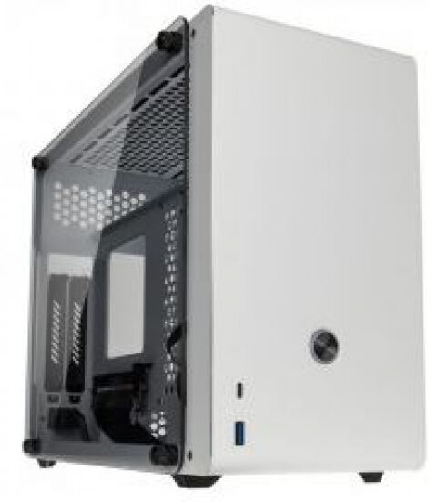 Raijintek Ophion EVO - Mini-ITX-Gehäuse / Tempered Glass - Weiss