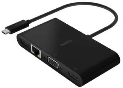 Belkin AVC004BTBK - USB-C Multimedia- und Ladeadapter (100 W)