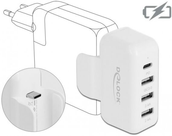 DeLock 64079 - Adapter für Apple Netzteil mit PD und QC 3.0