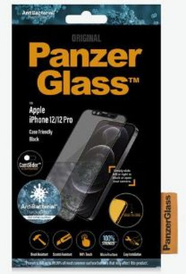 Panzerglass Displayschutz Case Friendly Black CS AB zu iPhone 12/12 Pro