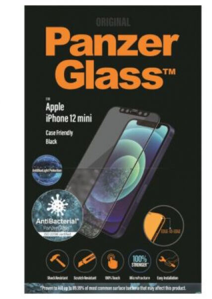 Panzerglass Displayschutz Case Friendly Black AB ABL iPhone 12 mini