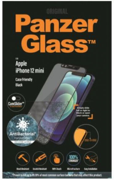 Panzerglass Displayschutz Case Friendly Black CS AB iPhone 12 mini