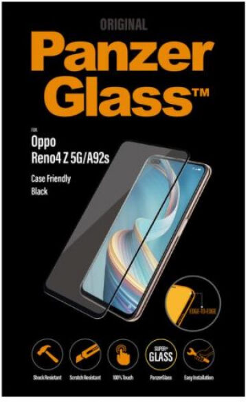 Panzerglass Displayschutz Case Friendly Black Oppo Reno 4Z