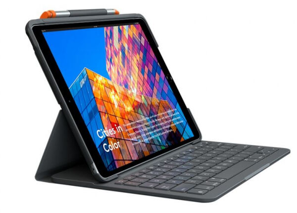 Logitech Slim Folio - KeyboardDock für Apple iPad Air 3rd Gen - CH-Layout