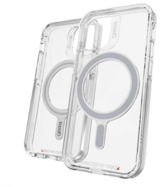 Gear4 D3O Snap Case Crystal Palace Clear Back Cover - zu iPhone 12/12 Pro, MagSafe kompatibel