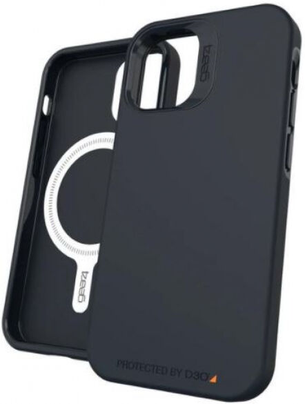 Gear4 D3O Snap Case Rio Black Back Cover - zu iPhone 12 Pro Max, MagSafe kompatibel