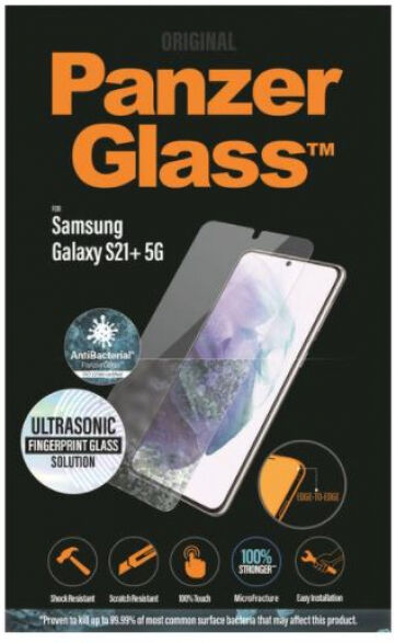 Panzerglass Panzerglass Displayschutz CF Fingerprint zu Samsung Galaxy S21+, Samsung Approved