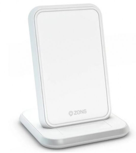Zens Alu Wireless Single Charging Stand 10W - Weiss